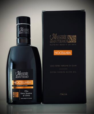 Monocultivar Nocellara - Reinsortiges Olivenöl extra vergine, 100% Nocellara-Oliven - Limited Edition - Mit Geschenkskarton