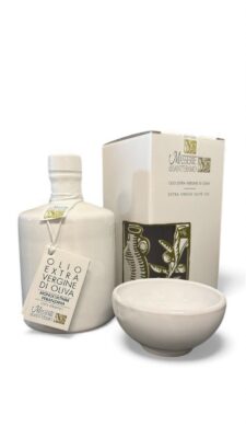 Ceramic Jar - Keramikkrug Monocultivar, reinsortiges Olivenöl extra vergine, 100 % Peranzana-Oliven